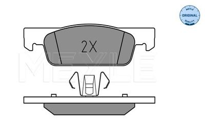 Brake Pad Set, disc brake 025 257 0217