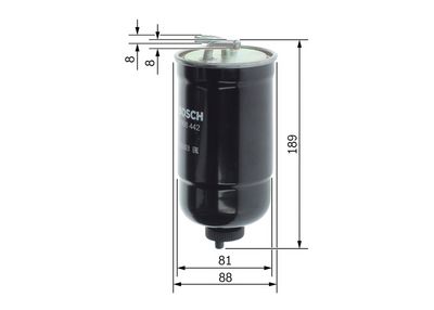 BOSCH Топливный фильтр