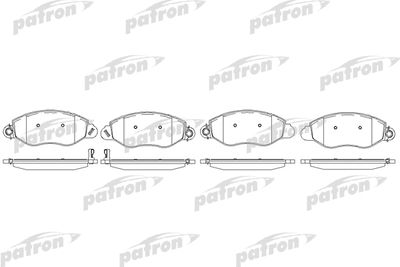 PATRON PBP1461 Тормозные колодки и сигнализаторы  для FORD TRANSIT (Форд Трансит)