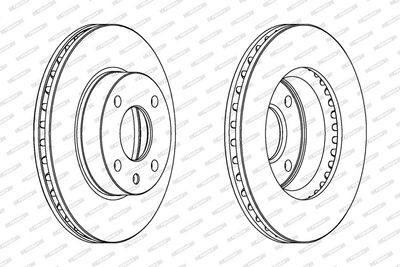 BREMSSCHEIBE FERODO DDF209 1