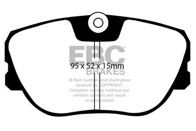 Комплект тормозных колодок, дисковый тормоз EBC Brakes DP666/2 для VOLVO 480