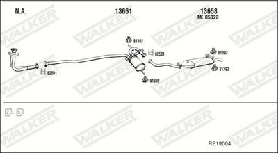Изпускателна система WALKER RE19004