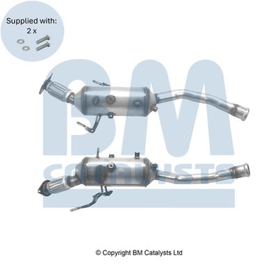 Filtr sadzy / filtr cząstek stałych, układ wydechowy BM CATALYSTS 95524246
