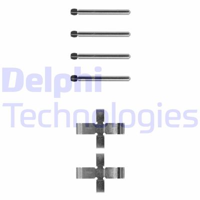 Комплектующие, колодки дискового тормоза DELPHI LX0102 для DAF 66