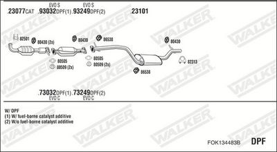 ABGASANLAGE WALKER FOK134483B