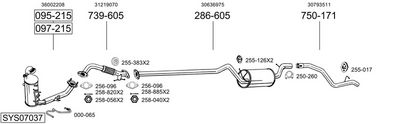 Изпускателна система BOSAL SYS07037