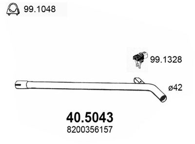 Rura wydechowa ASSO 40.5043