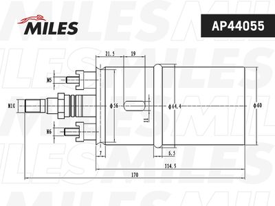 MILES AP44055 Топливный насос  для AUDI V8 (Ауди В8)