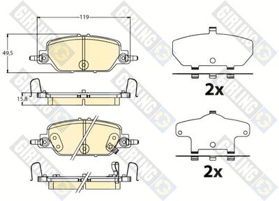 GIRLING 6122178 Тормозные колодки и сигнализаторы для HONDA CR-V V (RW_, RT_) 2.0 i-VTEC AWD (RW4) GIRLING 6122178 Тормозные колодки и сигнализаторы для HONDA CR-V V (RW_, RT_) 2.0 i-VTEC AWD (RW4)