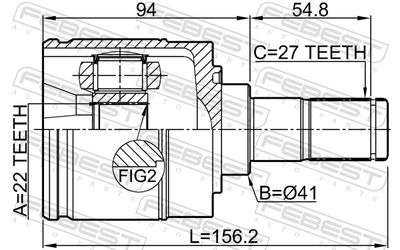 Joint Kit, drive shaft 2211-EDLH