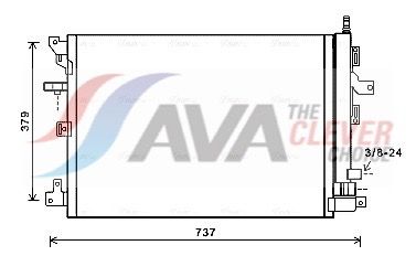 KONDENSATOR KLIMAANLAGE AVA Clever Choice VOA5152D