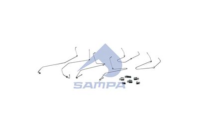 Juego de tubería de alta presión, sistema de inyección