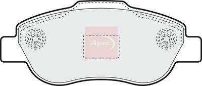 APEC Brake Pad Set, disc brake PAD1413