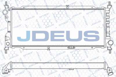 JDEUS M-020053A Радиатор охлаждения двигателя для OPEL CORSA B Фургон/хетчбэк (S93)