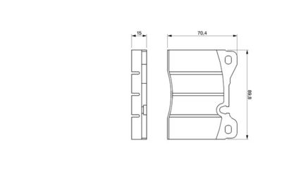 Комплект тормозных колодок, дисковый тормоз BOSCH 0 986 424 050 для BMW 2.5-3.2