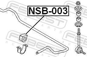 BUCSA BARA STABILIZATOARE FEBEST NSB003 1