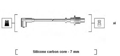 Комплект проводов зажигания MAGNETI MARELLI 941085150567 для CITROËN JUMPY