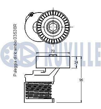 INTINZATOR CUREA TRANSMISIE RUVILLE 541106 1