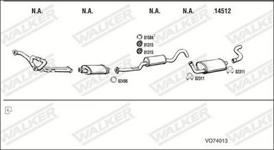 Изпускателна система WALKER VO74013