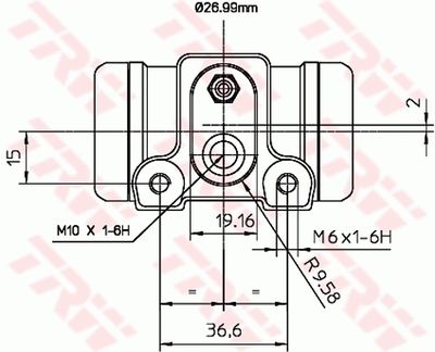 CILINDRU RECEPTOR FRANA TRW BWN240 1