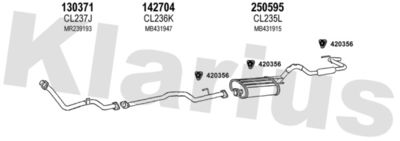 Układ wydechowy KLARIUS 210220E