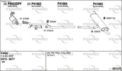 Układ wydechowy FENNO RE1315