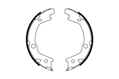 Brake Shoe Set, parking brake 0 986 487 770