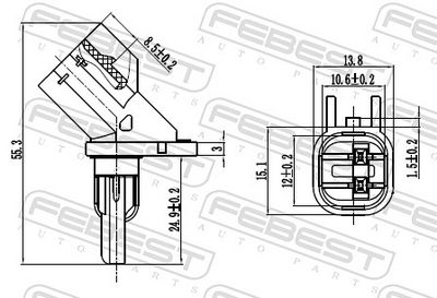 Sensor, wheel speed 27606-003