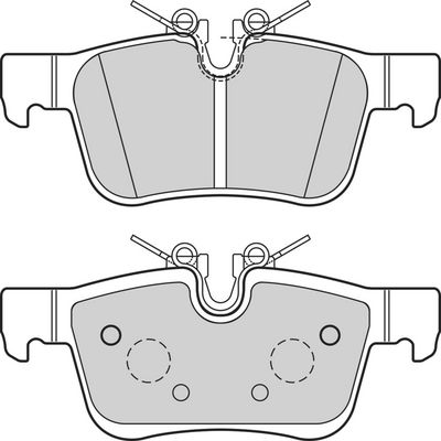 BREMSBELAGSATZ SCHEIBENBREMSE VALEO 302705 1