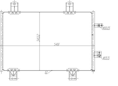 Kondensor, klimatanläggning NRF 350480