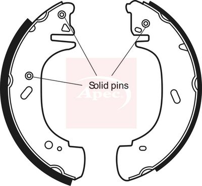 APEC Brake Shoe Set SHU533