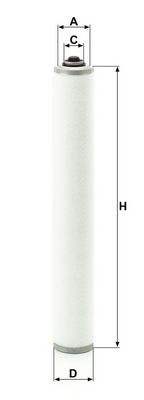 Carterontluchtingssysteem filter past: BUSCH R 5 RA 0400 B, R 5 RA 0630 B, R 5 RA 1000 B, R 5 RA 1600 B