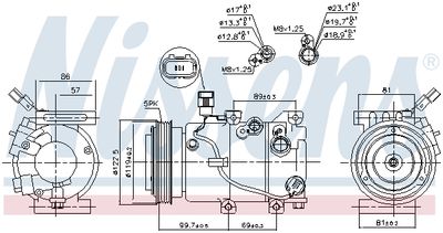 COMPRESOR CLIMATIZARE NISSENS 890241 5