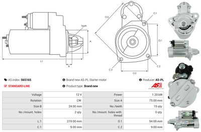 STARTER AS-PL S6516S 4
