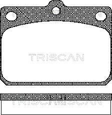 Комплект тормозных колодок, дисковый тормоз TRISCAN 8110 10027 для MAZDA 818