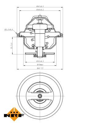 Thermostat, coolant 725197