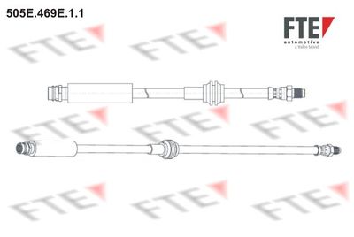 Тормозной шланг FTE 9240724 для MERCEDES-BENZ GLA-CLASS