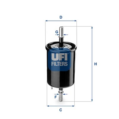 Топливный фильтр UFI 31.843.00 для CHEVROLET LANOS