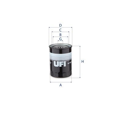 Масляный фильтр UFI 23.121.00 для TOYOTA MODEL