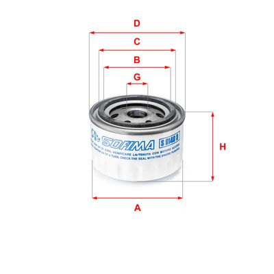 SOFIMA S 0140 R Масляный фильтр  для RENAULT RAPID (Рено Рапид)