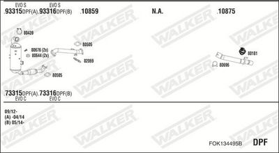 ABGASANLAGE WALKER FOK134495B