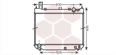 RADIATOR RACIRE MOTOR VAN WEZEL 53002488