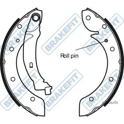 APEC Brake Shoe Set BSH1013