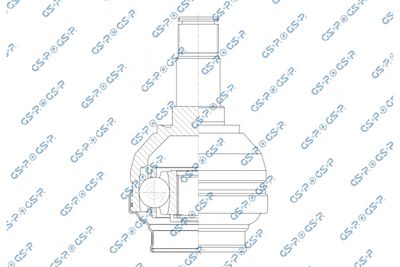 Zestaw przegubu, wał napędowy GSP 603641