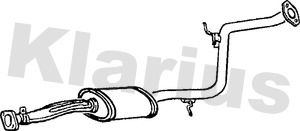 KLARIUS 250165 Глушитель выхлопных газов  для MAZDA 323 C IV (BG) 1.8 16V GT