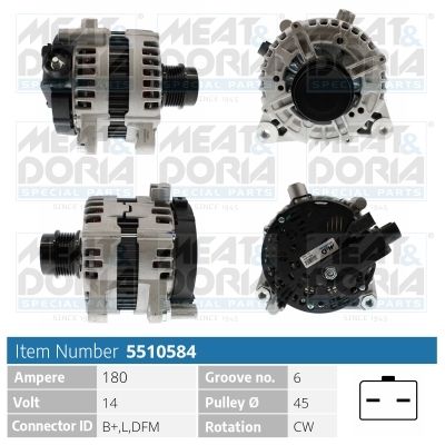Alternator MEAT & DORIA 5510584