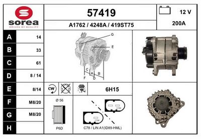 GENERATOR EAI 57419