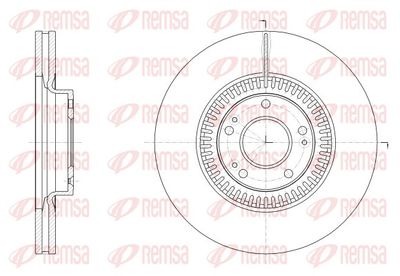 Тормозной диск REMSA 62525.10 для HYUNDAI EQUUS
