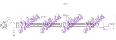 KAWE H4836 Тормозной шланг  для HONDA ACCORD VI (CK, CG, CH, CF) 2.0 i (CG9)