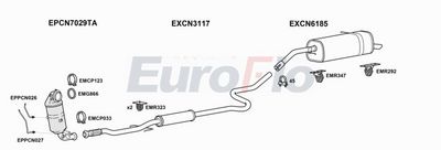 Układ wydechowy EUROFLO PG2008121005C
